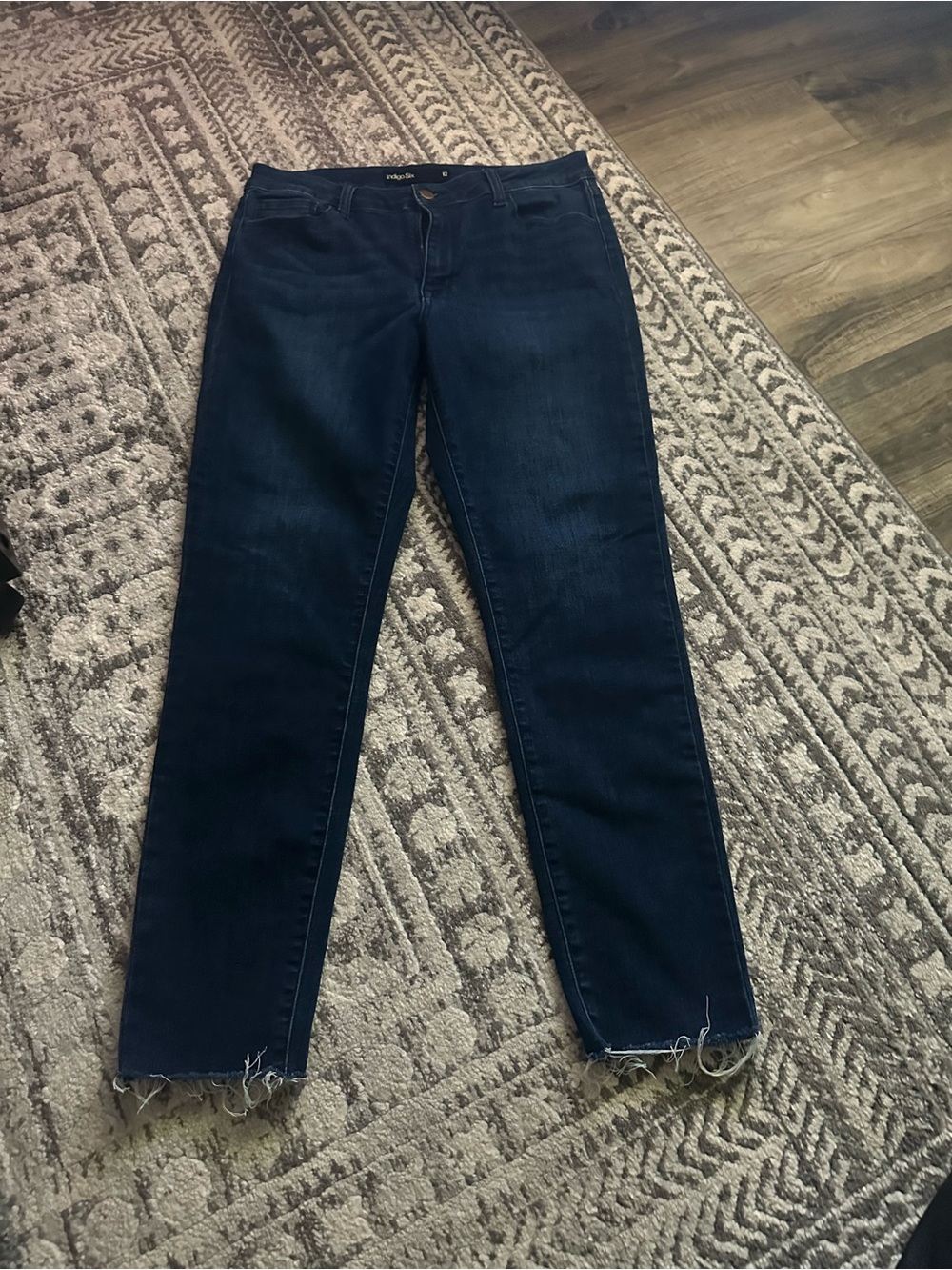 Women's Dark Indigo Straight-Leg Jeans